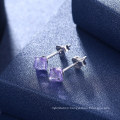 S925 Sterling Silver Cubic Diamond Post Stud Earrings